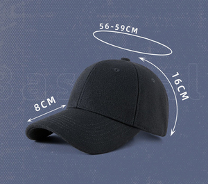 Nueva llegada Unisex invierno cálido sombrero deportivo <span class=keywords><strong>de</strong></span> <span class=keywords><strong>lana</strong></span> logotipo personalizado gorra <span class=keywords><strong>de</strong></span> béisbol <span class=keywords><strong>para</strong></span> correr al aire libre estilo Vintage Formal deportes <span class=keywords><strong>lana</strong></span> - Product Image 3