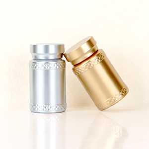 Flacon en aluminium pour pilules, conteneur à capsules, boîte de rangement pour médicaments avec couvercle à clapet - Product Image 2