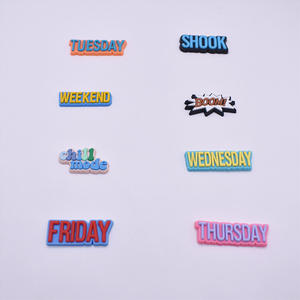 Accesorios para Zapatos de Mujer, Adornos de PVC para Zuecos, Diseño de Dibujos Animados, Hebilla con Forma de Flor, Marca <span class=keywords><strong>Xiami</strong></span>, Venta al por Mayor - Product Image 3