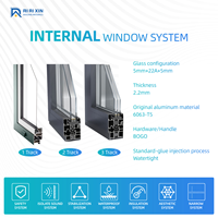 Ventanas Corredizas de Vidrio Templado UPVC Resistentes a Huracanes, con Pantalla Plegable y Diseño Moderno para Hoteles, Aislamiento Térmico