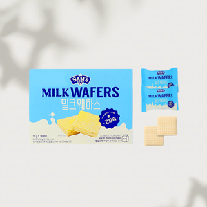 SAMAH Milk Wafer 1 boîte de 18 pièces, collation premium pour enfants, cadeau, biscuit wafer crémeux et croustillant, vente en gros alimentaire - Product Image 3