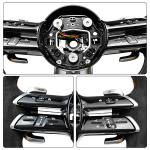 Volant personnalisé AMG en fibre de carbone forgée avec poignées en Alcantara, compatible avec tous les modèles <span class=keywords><strong>Mercedes</strong></span>-<span class=keywords><strong>Benz</strong></span> - Product Image 4