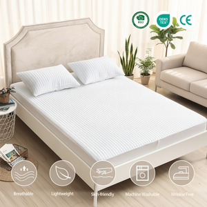 Protège-<span class=keywords><strong>matelas</strong></span> imperméable en maille respirante à couche d'air, ajustable pour lit médicalisé – Usage hospitalier - Product Image 1