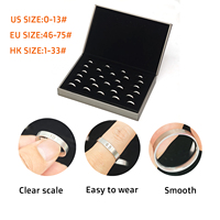 Nouveauté Tasanol TS-DC08A, outil de mesure de taille de bague en acier inoxydable, pour les marchés américain, européen et hongkongais