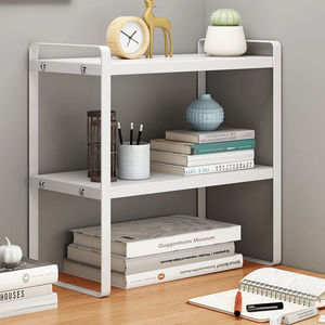 <b>Desktop</b> Multi Tiered Book And Pen Holder <b>Shelf</b> 2 Tier Standing Office Organizer For Desk Storage - Product Image 1