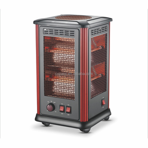 <span class=keywords><strong>Calentador</strong></span> de Tubo de Cuarzo de Cinco Caras, 2000W, Calentamiento Rápido, 360° °   Calefacción Completa con Ruedas de Buena Calidad y Temporizador para Dormitorio - Product Image 2