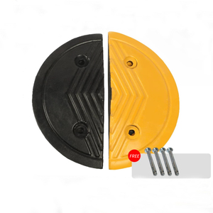 Chất lượng cao nặng màu vàng và màu đen cao su tốc độ vết sưng đường tốc độ vết sưng cho nhà để xe - Product Image 6