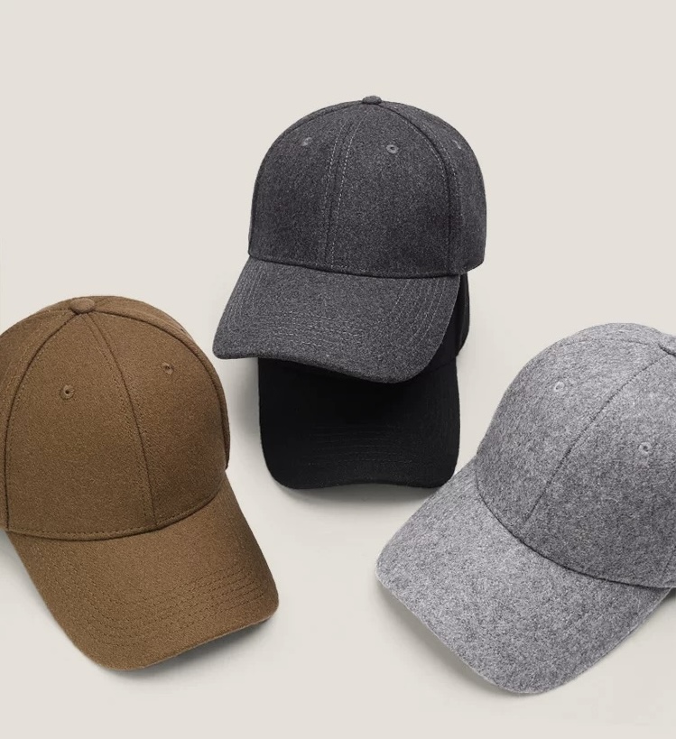 Fashion Fuzzy Texture Cashmere And Wool Blend Baseball Cap Winter Warm Thick Hairy Solid Color Newsboy Hat For Women
