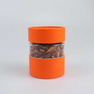 Envase de Papel Compuesto de Alta Calidad para Alimentos con Ventana Transparente, Envase Cilíndrico Redondo para Nueces, Té de Hierbas y Bocadillos - Product Image 6
