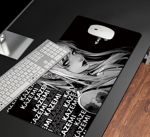 Alfombrilla de Ratón y Teclado Extragrande para Juegos, para PC/Laptop, Tamaños XL y XXL, Antideslizante, de Alta Definición, con Diseño Moderno y Femenino en Negro para Gamers - Product Image 3