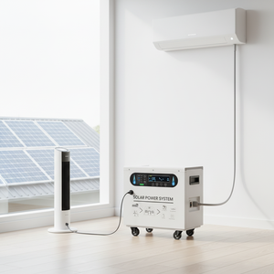 สถานีไฟฟ้าพกพาไฮบริด KHT-2000W LiFePO4 พร้อมระบบ MPPT Pure Sine Wave สำหรับสำรองไฟบ้านและตั้งแคมป์กลางแจ้ง - Product Image 2