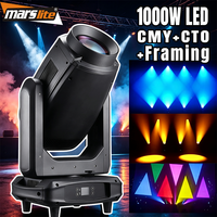 Marslite LED 1000W BSW Framing Moving Head Beam Light CTO CMY Moving Head Stage Light Cabeza Movil LED pour Spectacles de Lumière DJ et Événements