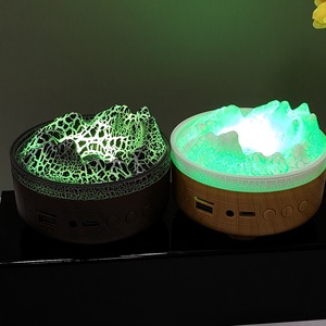 New Small <b>Wireless</b> Bluetooth Speaker Subwoofer Outdoor Portable Music Night <b>Light</b> Volcano Crack Night <b>Light</b> Speaker - Product Image 4