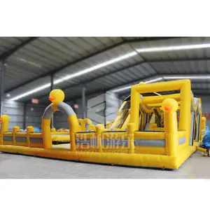 Ra cửa bơm hơi khổng lồ các chướng ngại vật cho người lớn nước Inflatable các chướng ngại vật để bán