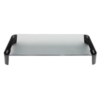 Support de bureau pour ordinateur avec extension USB, station d'accueil sans fil, chargeur, support de téléphone en verre de 6 mm d'épaisseur, hauteur réglable, pour PC à domicile