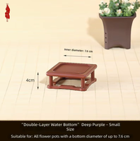 Plateau de jardinage pour plantes succulentes, écologique, moderne, en résine épaisse, avec soucoupe de récupération d'eau, pour intérieur et bureau, carré