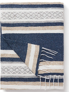 Traditionele Handgemaakte Serape 100% Katoen Mexicaanse Deken Decoratief Gooien Strandlaken - Product Image 6