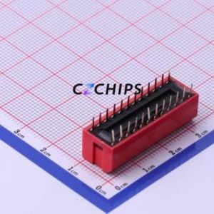 DP-12RP DIP Switch Through hole Component (THT) Switch Piano Key Single Pole Single Throw 12 2.54mm - Product Image 2