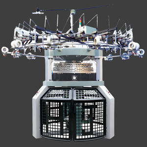 Machine à tricoter circulaire King Knit de haute qualité, informatisée et automatique, 18-32G, pour jersey double face, avec moteur de trame et roulement - Product Image 1