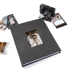 <span class=keywords><strong>Album</strong></span> de scrapbooking pour bébés et enfants, couverture rigide en tissu et papier autocollante, avec fenêtre pour insertion de photos et <span class=keywords><strong>pages</strong></span> personnalisables - Product Image 2