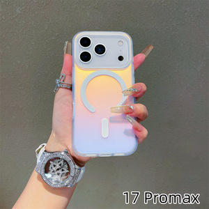 Accesorios móviles personalizados, funda de teléfono con gradiente láser para iPHONE 16 E 11 12 13 15 14 Plus 17 Pro Max, funda magnética - Product Image 6