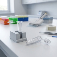 Tube de microcentrifugation en PP transparent, tube de centrifugation conique, tube en plastique gradué pour usage en laboratoire