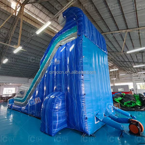 Toboggan aquatique gonflable géant pour usage commercial, toboggan aquatique gonflable extérieur <span class=keywords><strong>avec</strong></span> piscine - Product Image 5