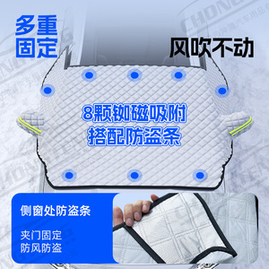 Cubierta para Parabrisas de Coche, Protección Completa para Tres Ventanas, Protección Contra Heladas de Invierno, Tamaño Universal, Impermeable - Product Image 3