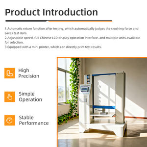 Programmeerbare papierkern-compressietester - Geautomatiseerd krachttestapparaat voor de crush-weerstand van kartonnen buizen - Product Image 4