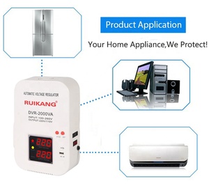 Monofásico Digital Automático 1kVA 2kVA 3kVA 5kVA Estabilizador de voltaje montado en la pared 220V AC Regulador de voltaje para toda la casa SVC SVR - Product Image 6