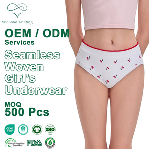 Shanhao OEM Bragas sin Costuras para Niña, Ropa Interior Tejida sin Costuras con Estampado, Ropa Interior Tejida sin Costuras para Adolescentes - Product Image 1