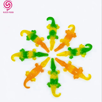 Bonbons gélifiés 3D de haute qualité certifiés Halal en gros, aux saveurs fruitées, multicolores, en forme de serpent, de papillon, de crocodile, 1 kg/sac