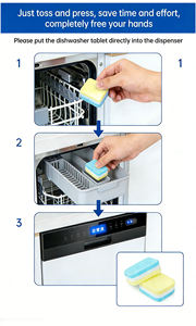 Tablettes et dosettes écologiques pour lave-vaisselle : Puissant dégraissant, rinçage impeccable, sans résidus, vaisselle brillante et éclatante - Product Image 5
