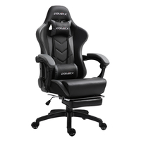 Chaise de jeu bon marché en cuir à mémoire de forme oreiller chaises de jeu pour PC style course bureau ordinateur voiture de course avec roues chaise de jeu