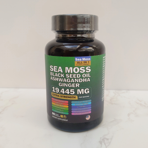 OEM ODM <span class=keywords><strong>Capsules</strong></span> de Soutien Immunitaire : Mousse de Mer, Huile de Nigelle, Ashwagandha, Gingembre – Peau Améliorée, Immunité Renforcée, Énergie – 60 Comprimés - Product Image 5