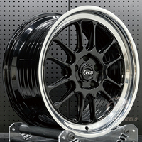 Jantes forgées personnalisées 18x9.5 18x11 5x114.3 Noir brillant avec lèvre polie pour Subaru WRX BRZ Nissan GR86 Hilux
