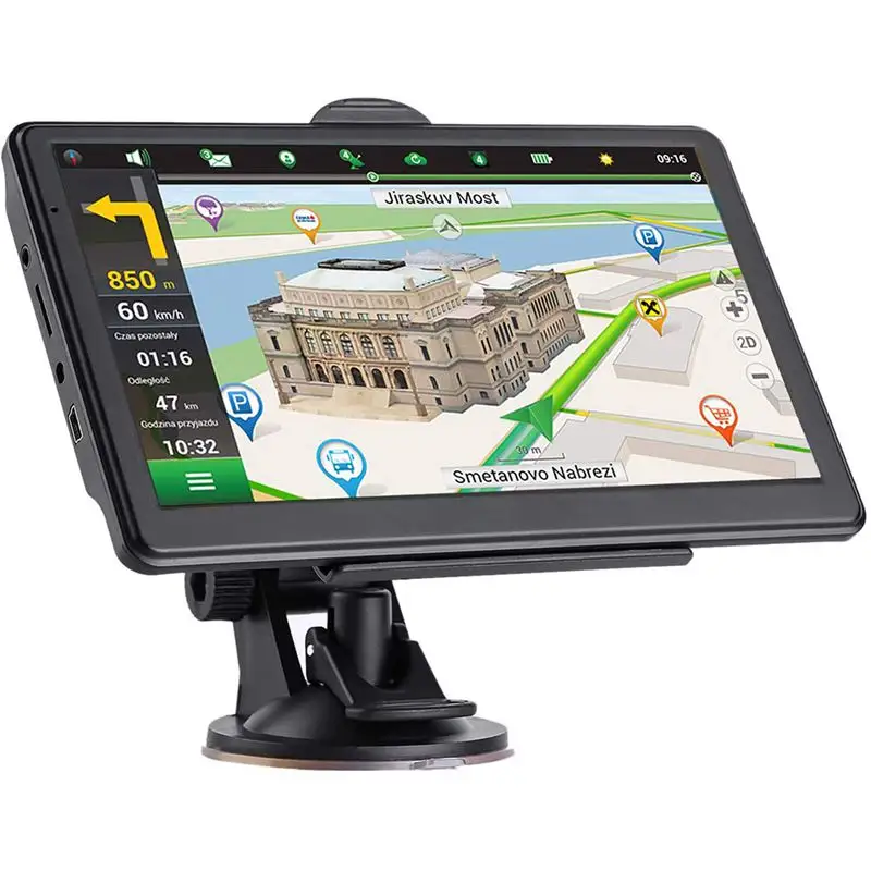Chất lượng cao bán 7 inch màn hình cảm ứng xe tải dù để che nắng sat NAV 256M + 8G 2023 Châu Âu bản đồ GPS xe Navigation