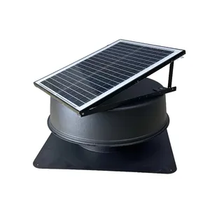 Fresh Air Circulator Exhaust Fan with Solar Panel Home Use 24/7 Ventilation Attic Roof Vent Factory Direct Sale DC Motor Sun Fan