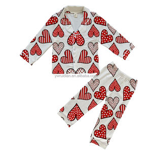 Ruidian Tùy Chỉnh Trẻ Em Pajama Bộ Số Lượng Lớn Bán Buôn Nhà Mặc Lụa Ngủ Cho Bé Gái Dễ Thương In Phong Cách - Product Image 1
