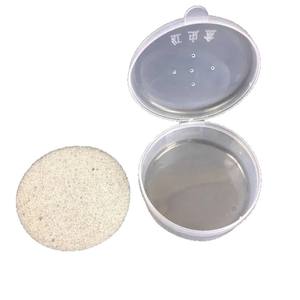 Caja de cebo redonda transparente Jiang Zhong Xin, contenedor portátil de plástico para gusanos vivos con esponja para aparejos de pesca - Product Image 5