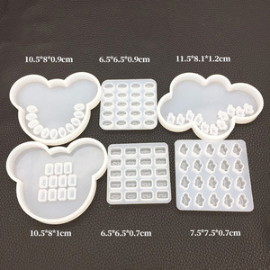 Moule en silicone manuel pour plaque de signalisation de <span class=keywords><strong>stationnement</strong></span> numérique à huit côtés en forme de goutte de cristal DIY, outil de déplacement de voiture - Product Image 3