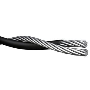 Cable dúplex de servicio de 600V de aluminio XLPE/LD(HD)PE/PVC con cable portador ACSR para proyectos rurales en Filipinas y el Sudeste Asiático - Product Image 2
