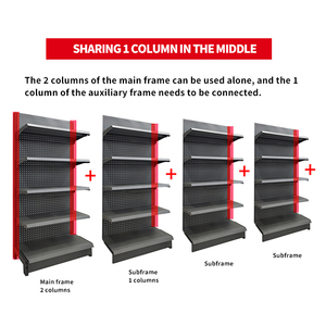 Kinh Tế và thực tế siêu thị hiển thị giá thép cán nguội Gondola Kệ siêu thị cửa hàng bán lẻ kệ - Product Image 4