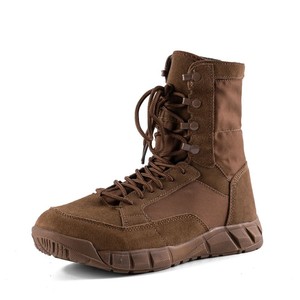 Bottes tactiques DF22 pour hommes, en daim, imperméables, pour toutes les saisons, randonnée, entraînement, service, couleur marron - Product Image 4