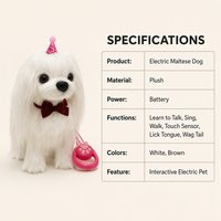 Jouet pour chien Samoyède en peluche super douce avec nœud papillon rouge, anti-stress, doublure en maille lavée