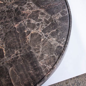 Bán Buôn Hiện Đại Ý Phong Cách Hình Bầu Dục Thấp Tối Emperador Đá Cẩm Thạch Lớn Bắc Âu Phòng Khách Bàn Cà Phê - Product Image 6