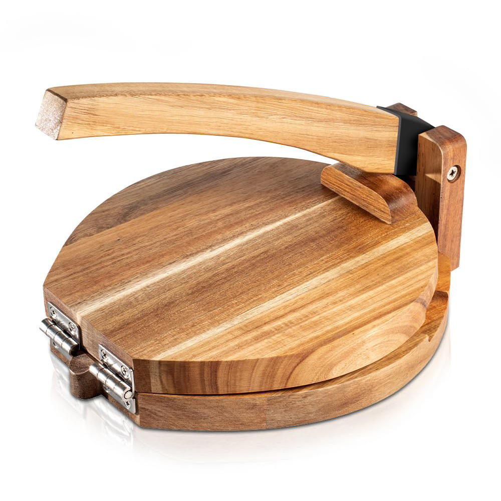 Flour Tortilla Press Handmade Wooden Tortilla Press - 6.5x5.1" Traditional Mexican Tortilla Maker Maquina De Hacer Tortillas