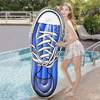 Bouée gonflable géante en forme de sneaker pour piscine et plage – Idéale pour l'été
