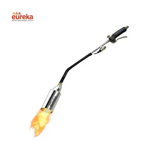 Lengthened Flamethrower Bbq Blow Torch Weed Burner With Flame Control Valve For Outdoor Camping