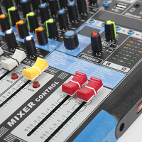 Bullfighter M8 Professional, mixeur audio 8 canaux avec 99 effets intégrés, connexion USB/sans fil, suppression du bruit, double connectivité